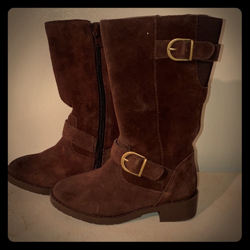 Lands End suede riding boot